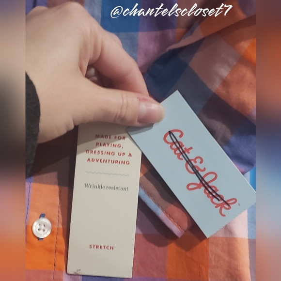 🏷2 For $20!!🏷NWT!! Cat&Jack Brand Plaid Button-Up Long Sleeve Top - Small(6/7) - Picture 7 of 9